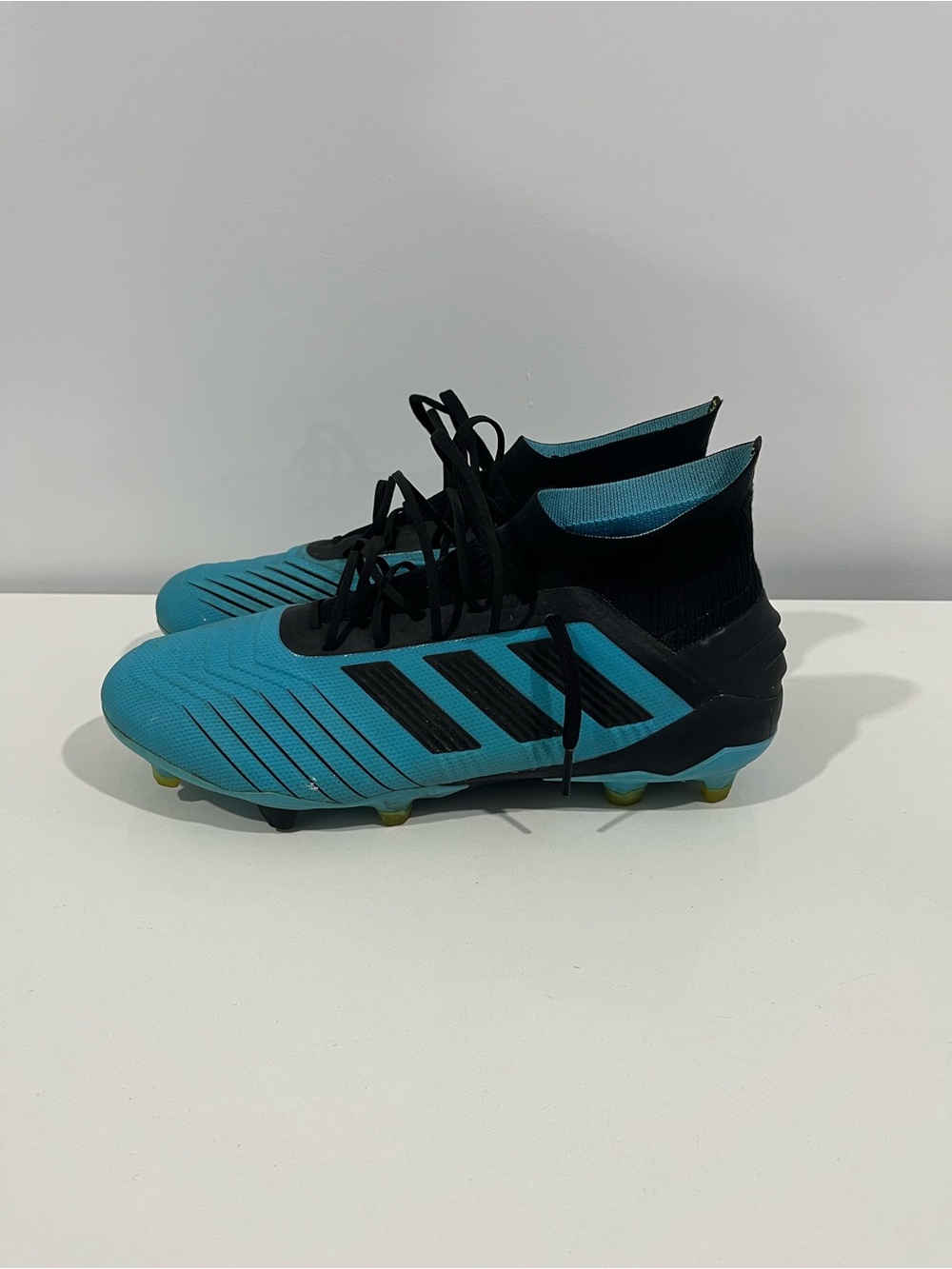 adidas predator 19.1 firm ground Teal Soccer Cleats with Black Accents